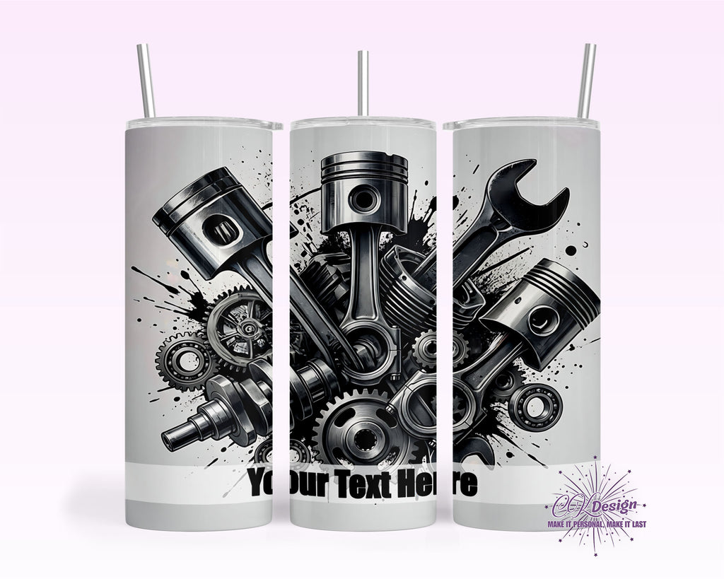 Mechanic Pistons Tumbler