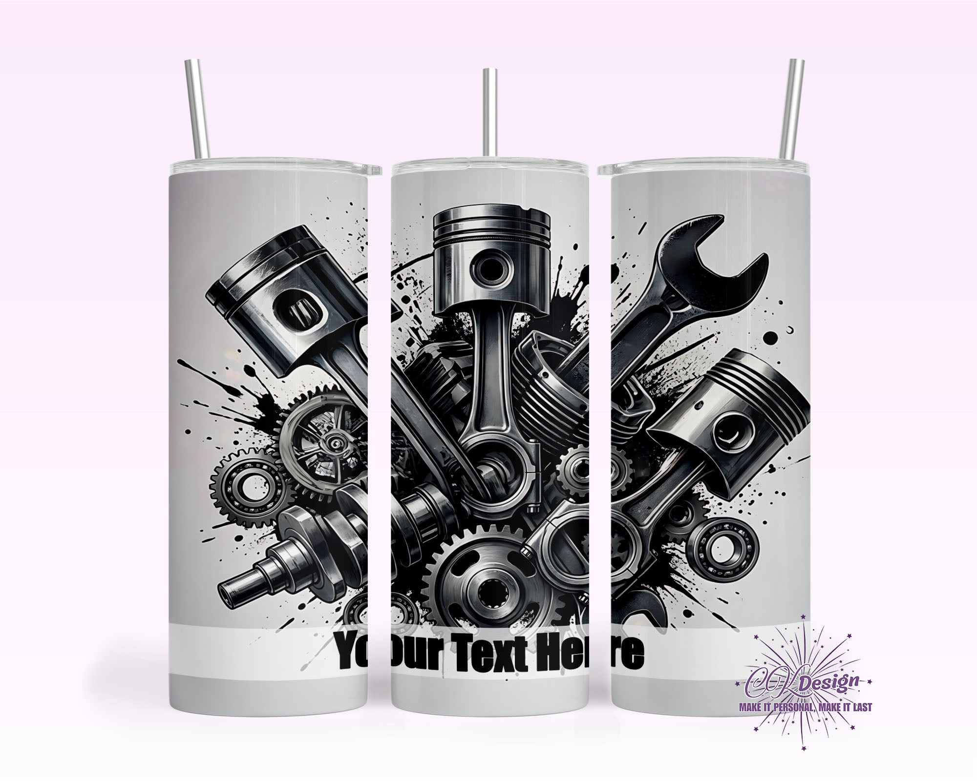 Mechanic Pistons Tumbler