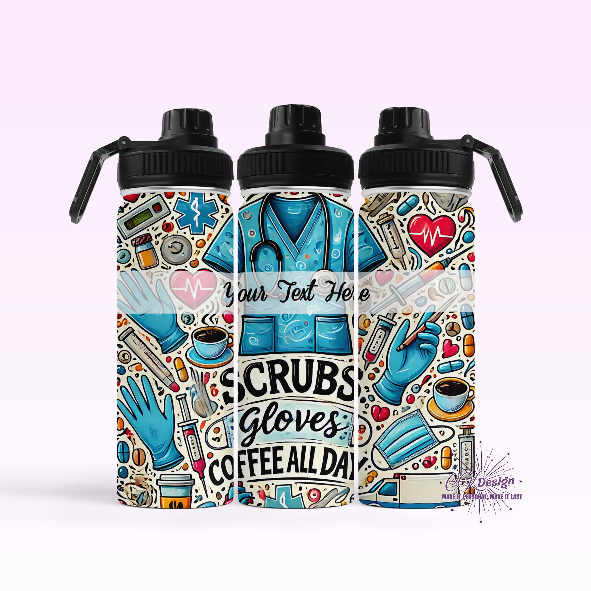 Scrubs Coffee All Day Hydro Water Bottle
