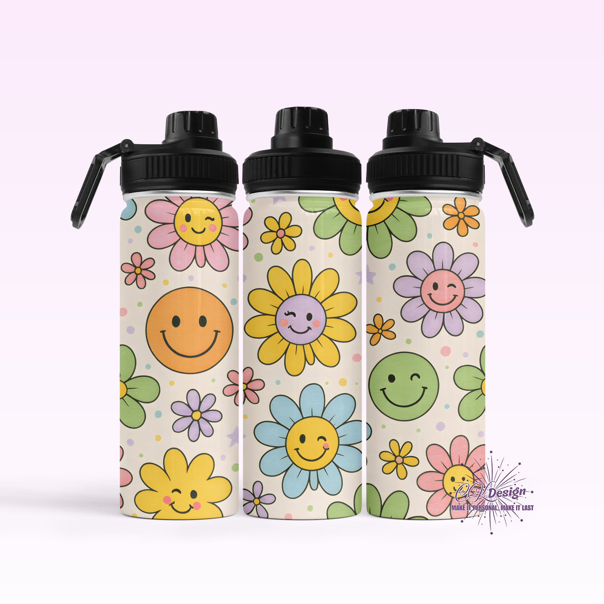 Happy Retro Hydro Water Bottle