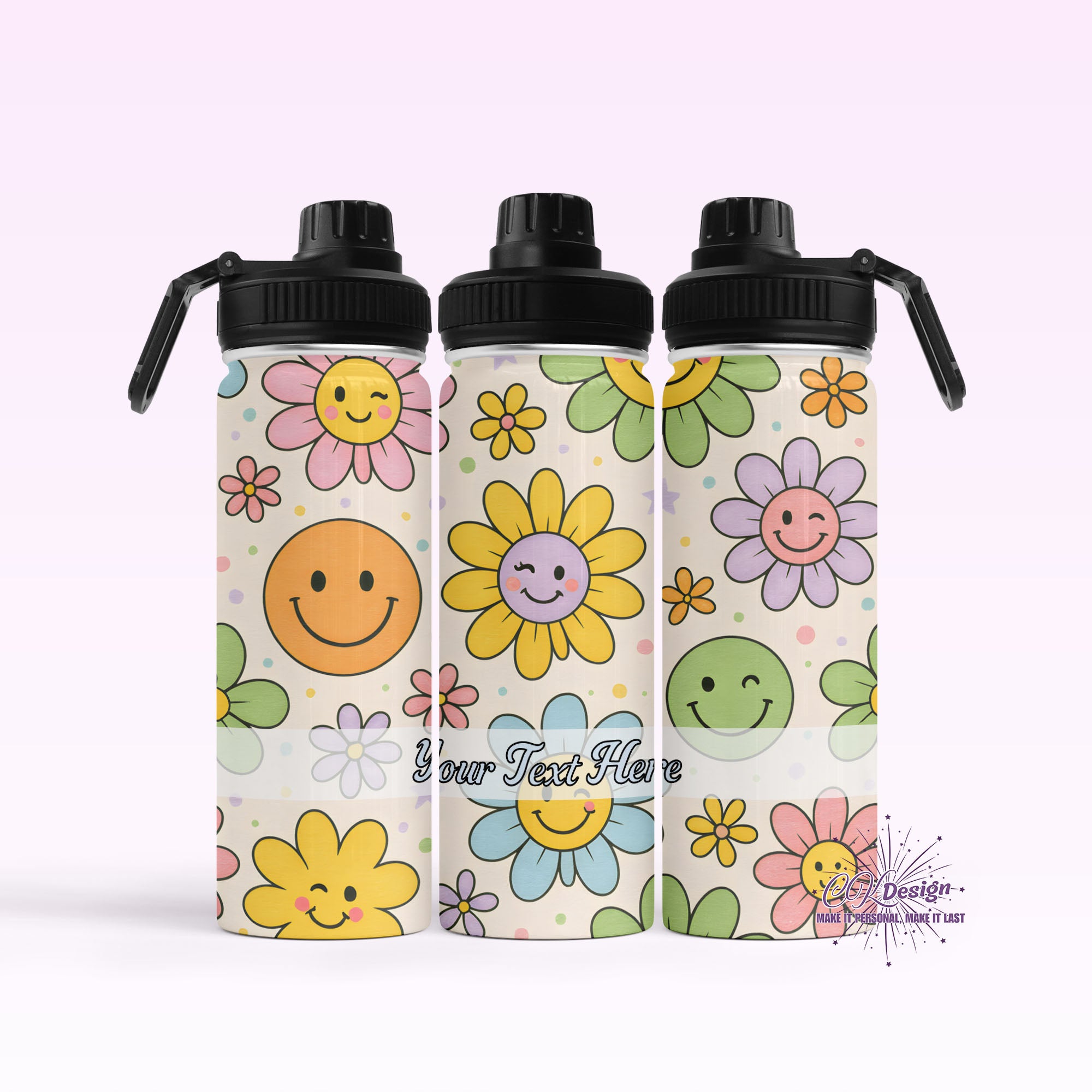 Happy Retro Hydro Water Bottle