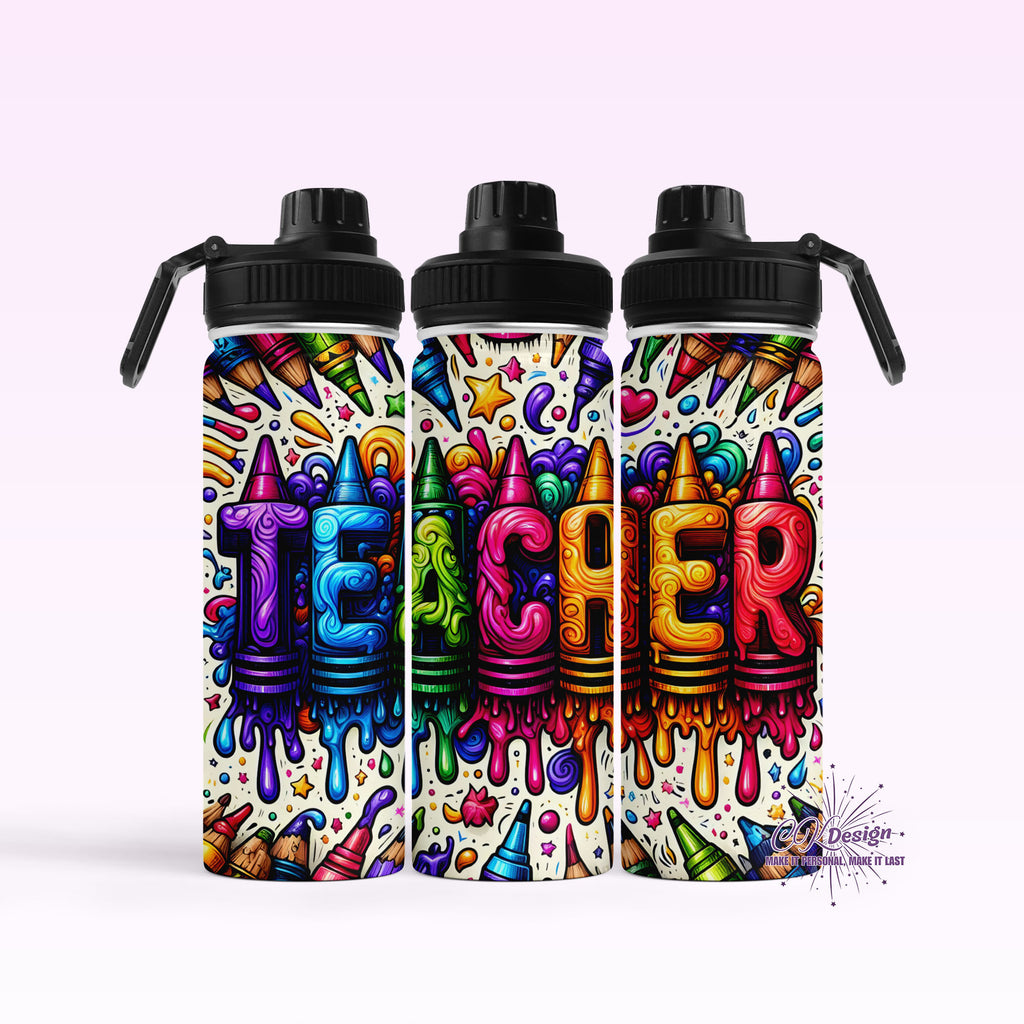 Teacher Crayon Hydro Water Bottle