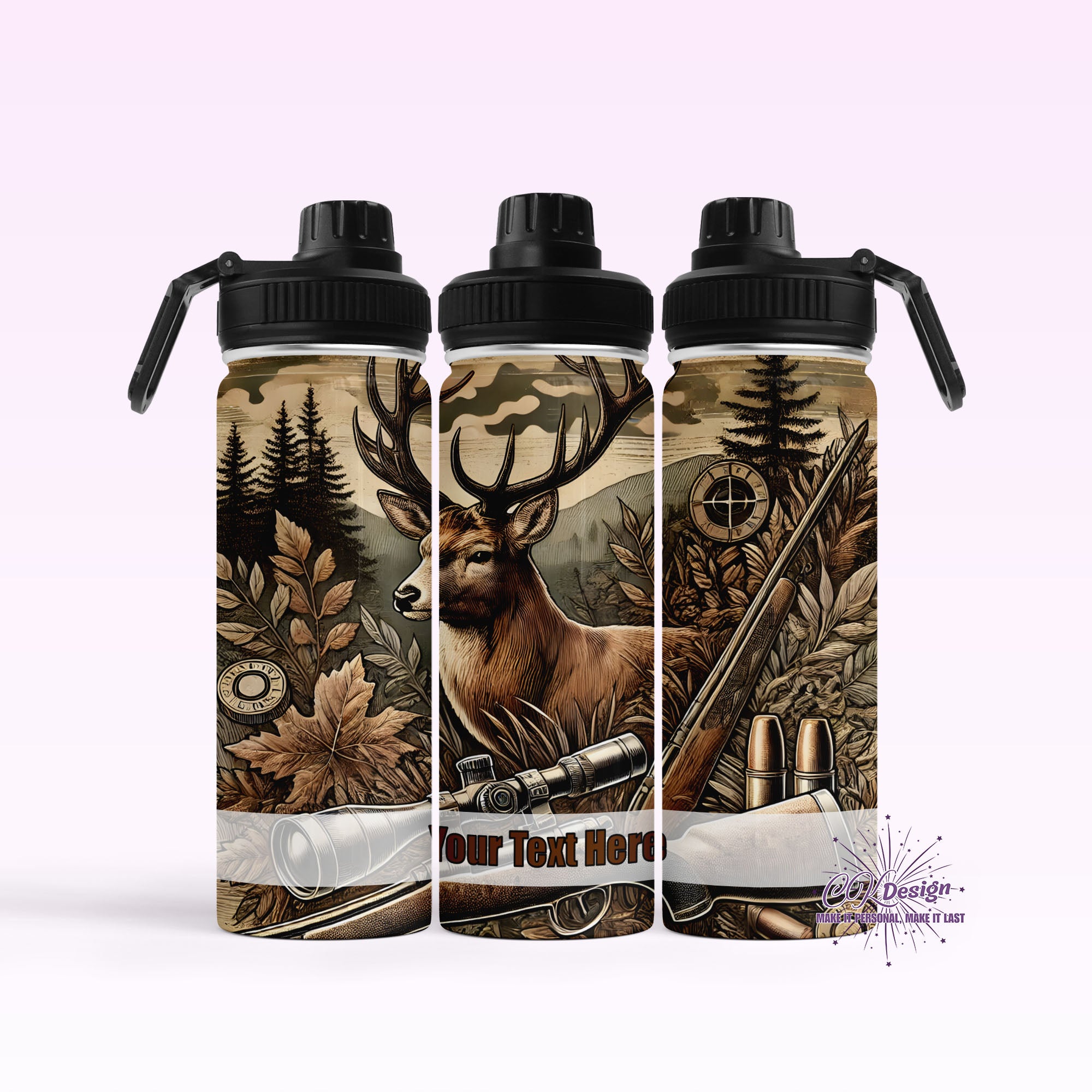 Deer Hunting Hydro Water Bottle