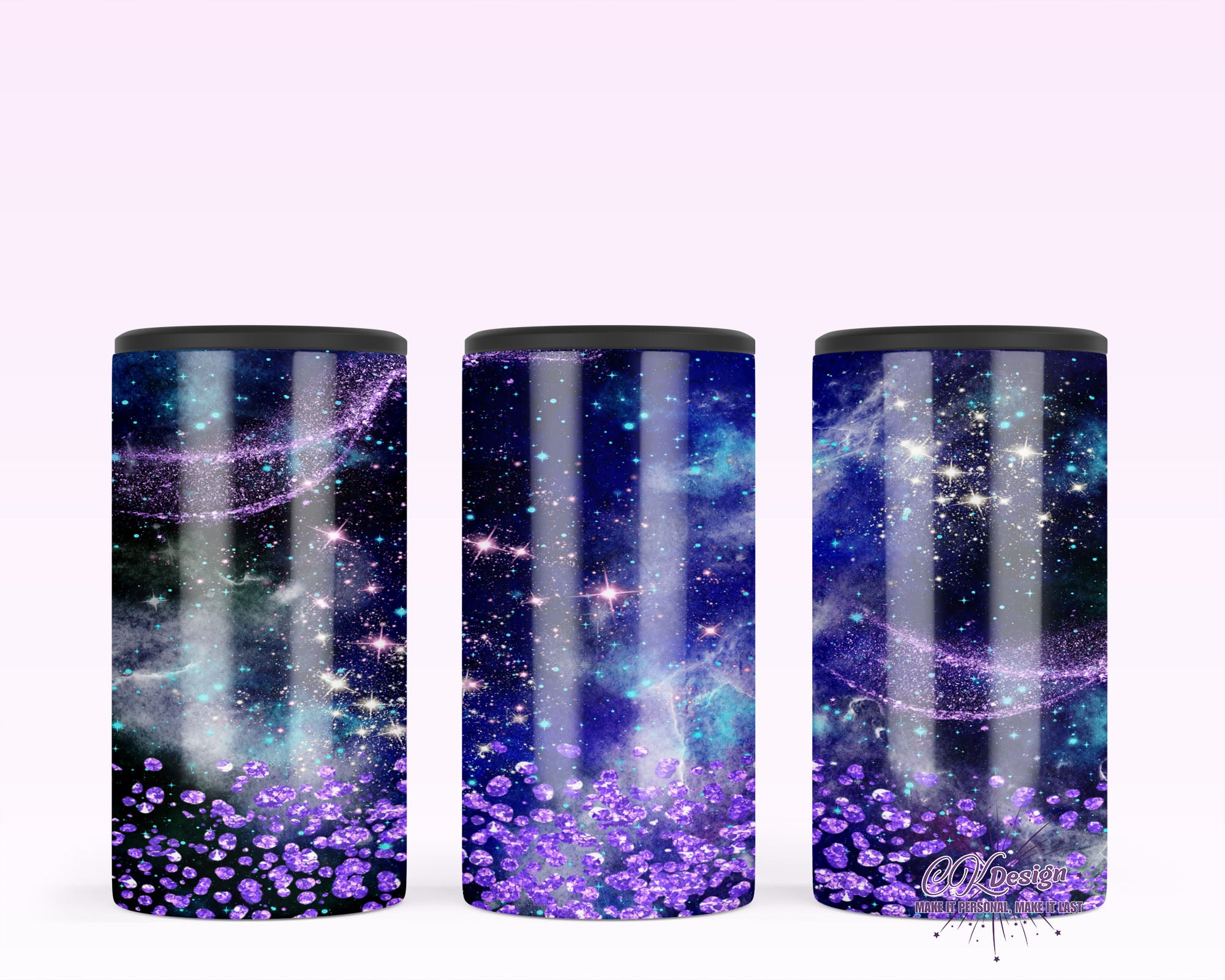 Purple Glitter Duozie