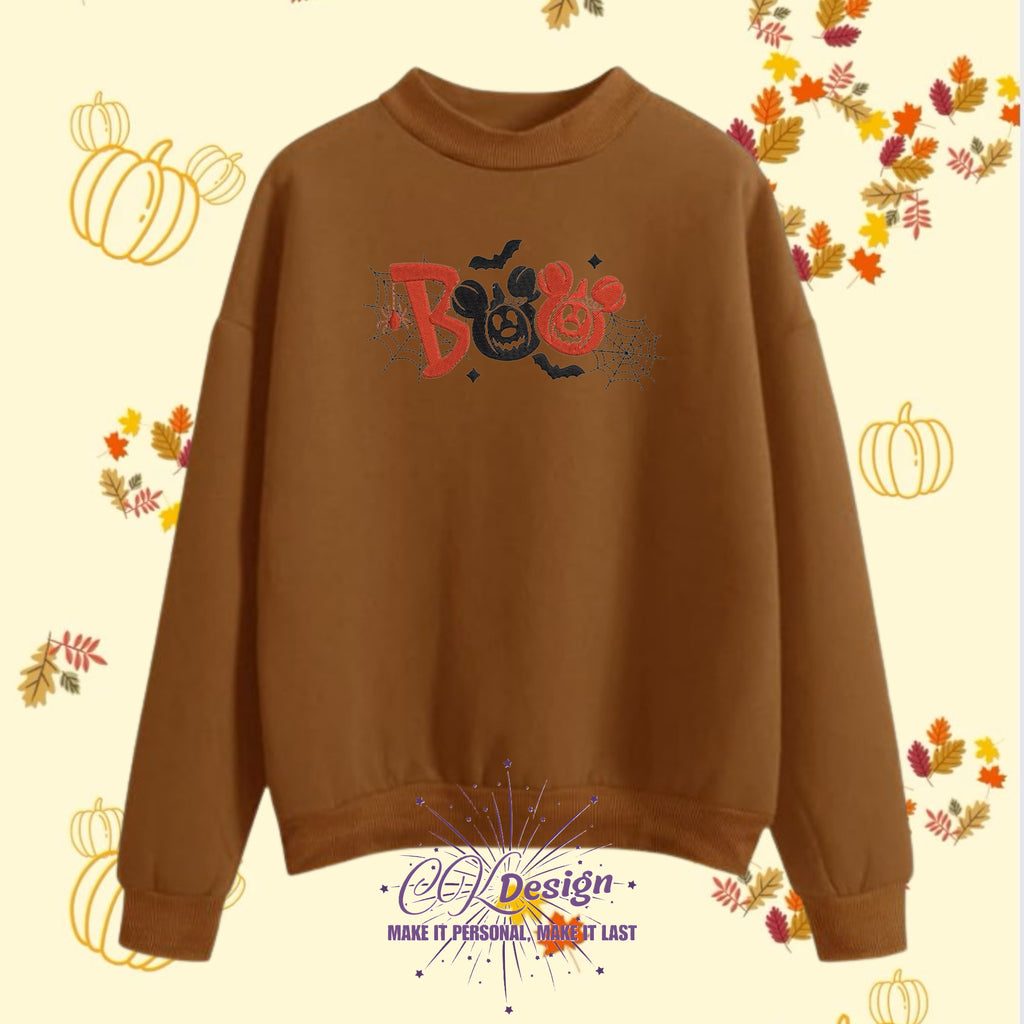 🕸️🐭👻 Boo Mouseheads & Spider Webs Sweatshirt