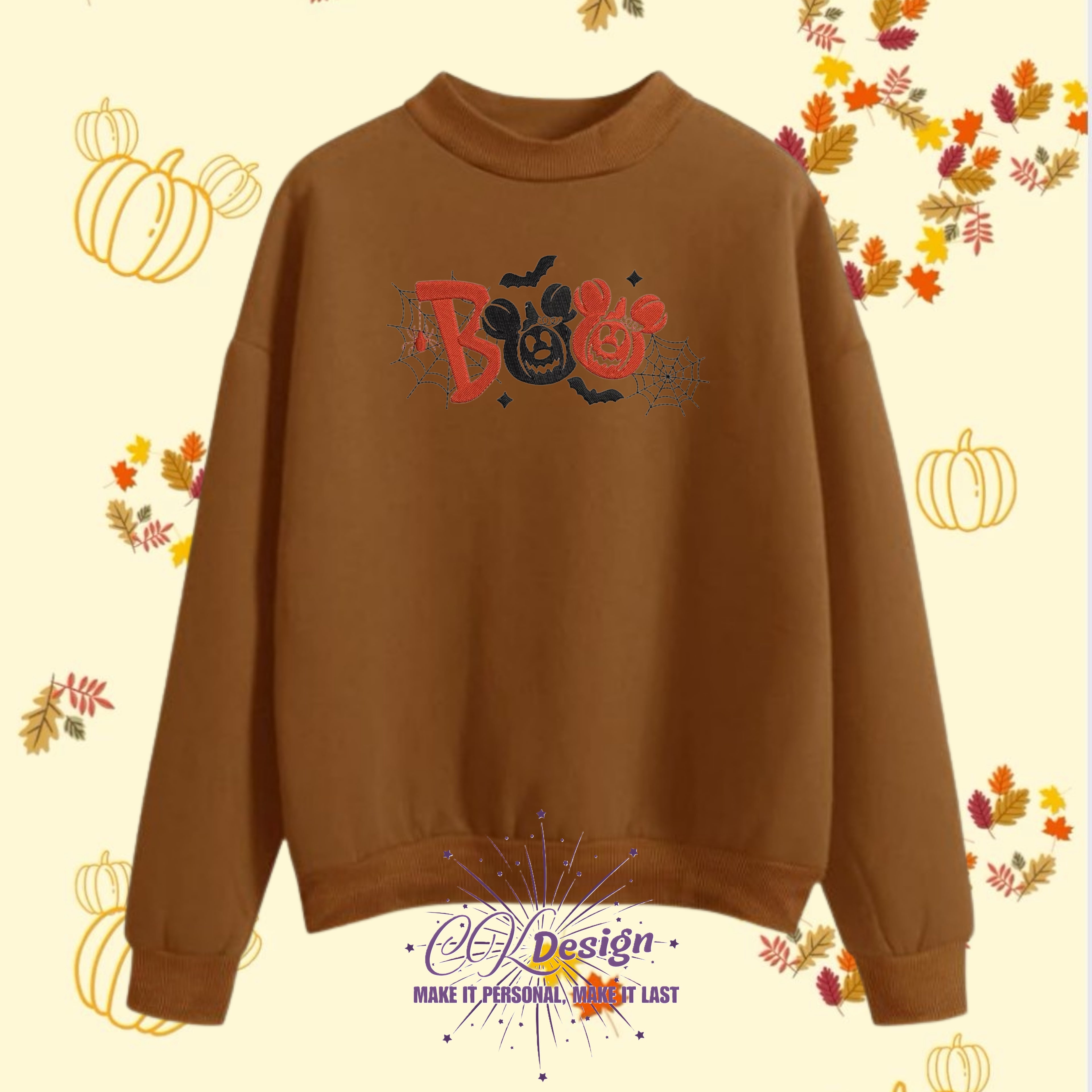 🕸️🐭👻 Boo Mouseheads & Spider Webs Sweatshirt