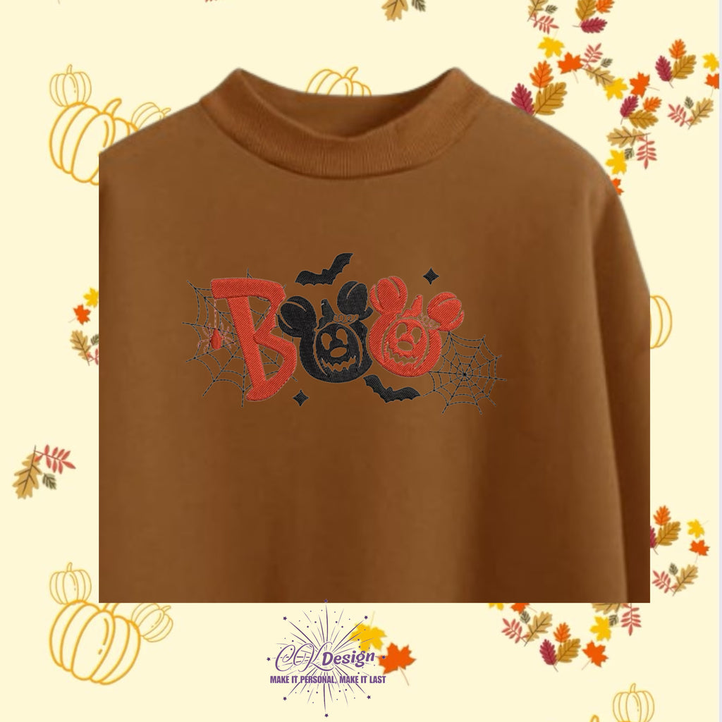 🕸️🐭👻 Boo Mouseheads & Spider Webs Sweatshirt
