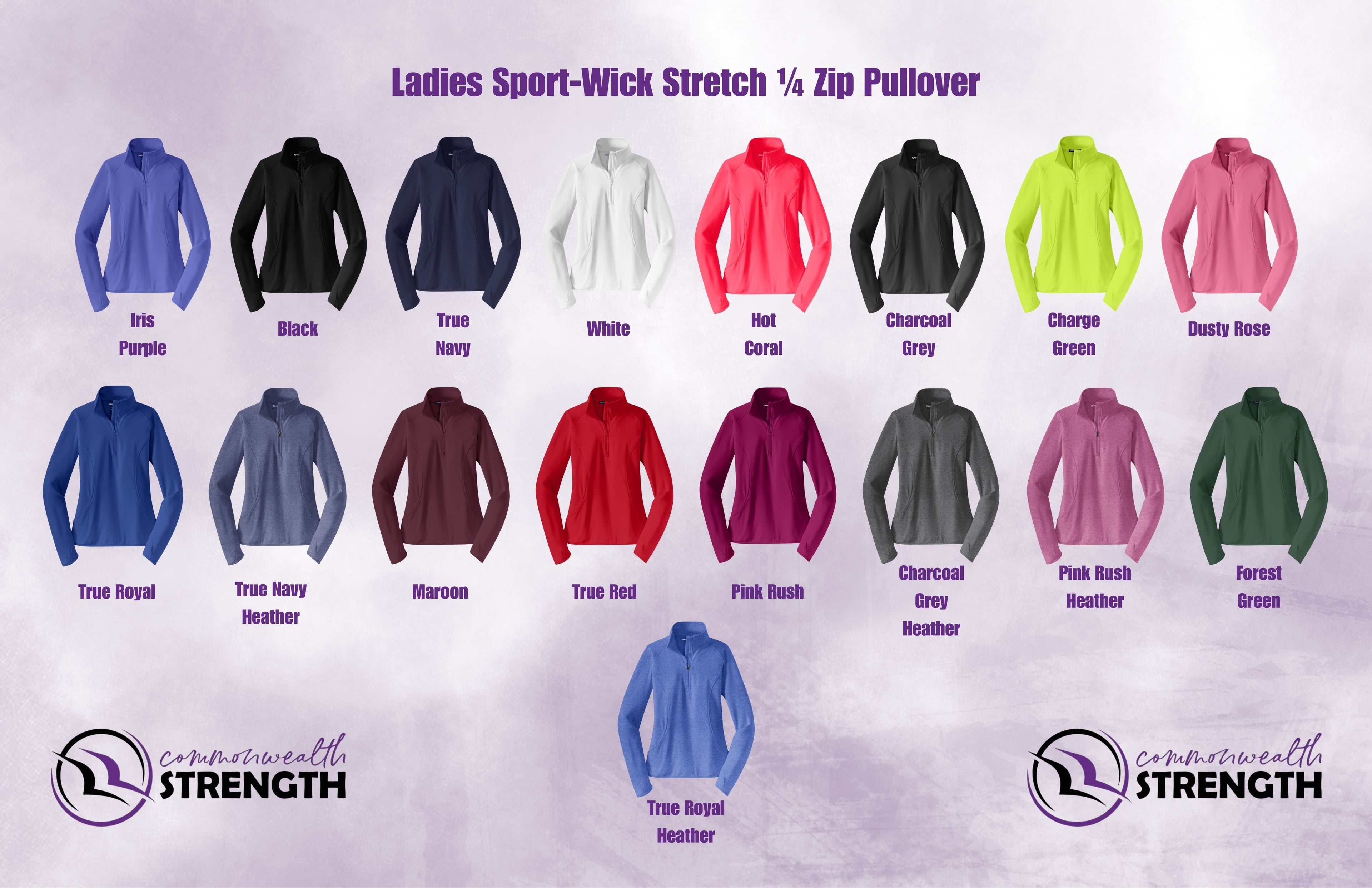 Ladies Sport-Wick Stretch 1/4 Zip Pullover