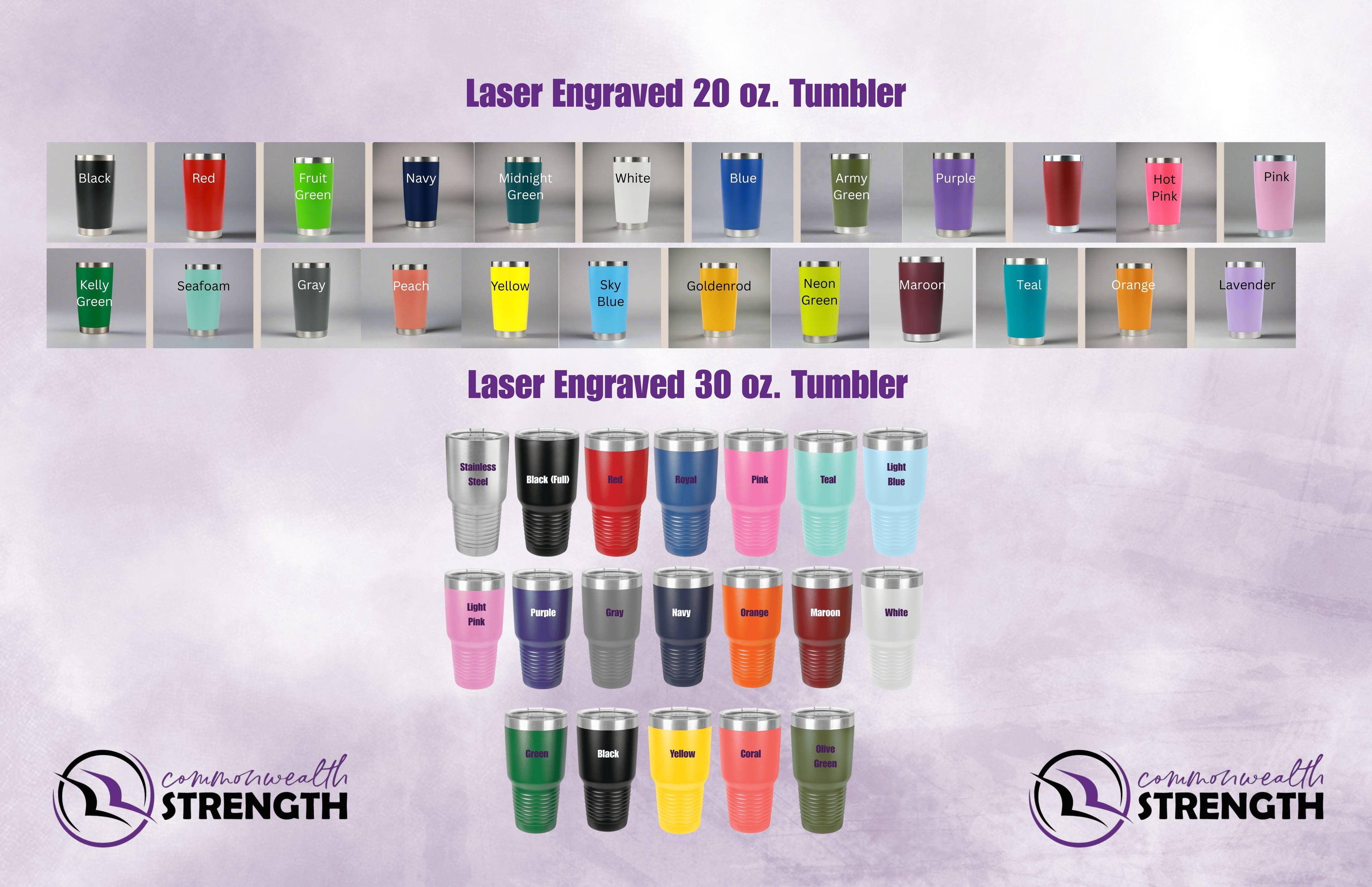 Laser Engraved Tumblers