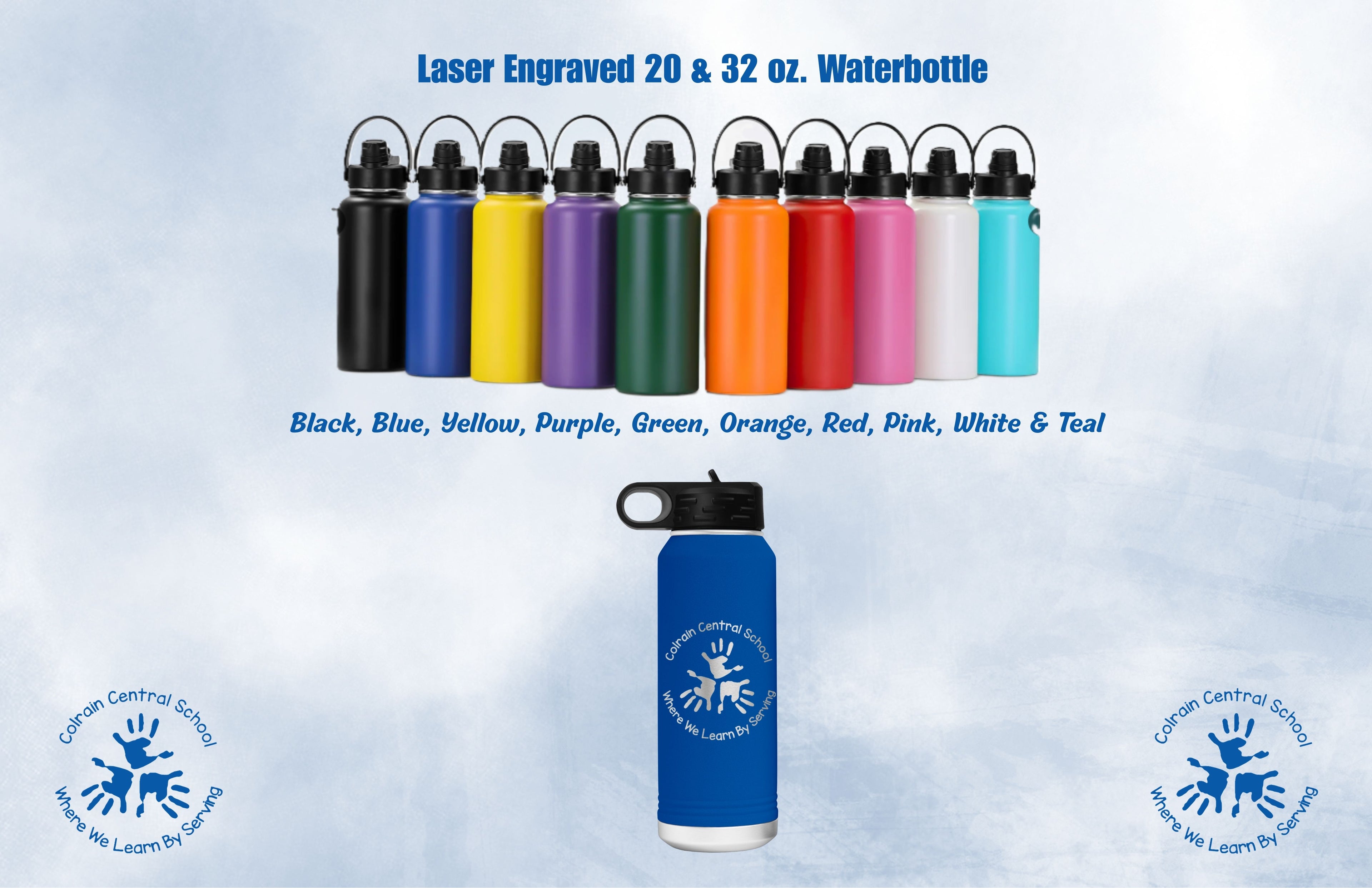 Laser Engraved Water Bottles