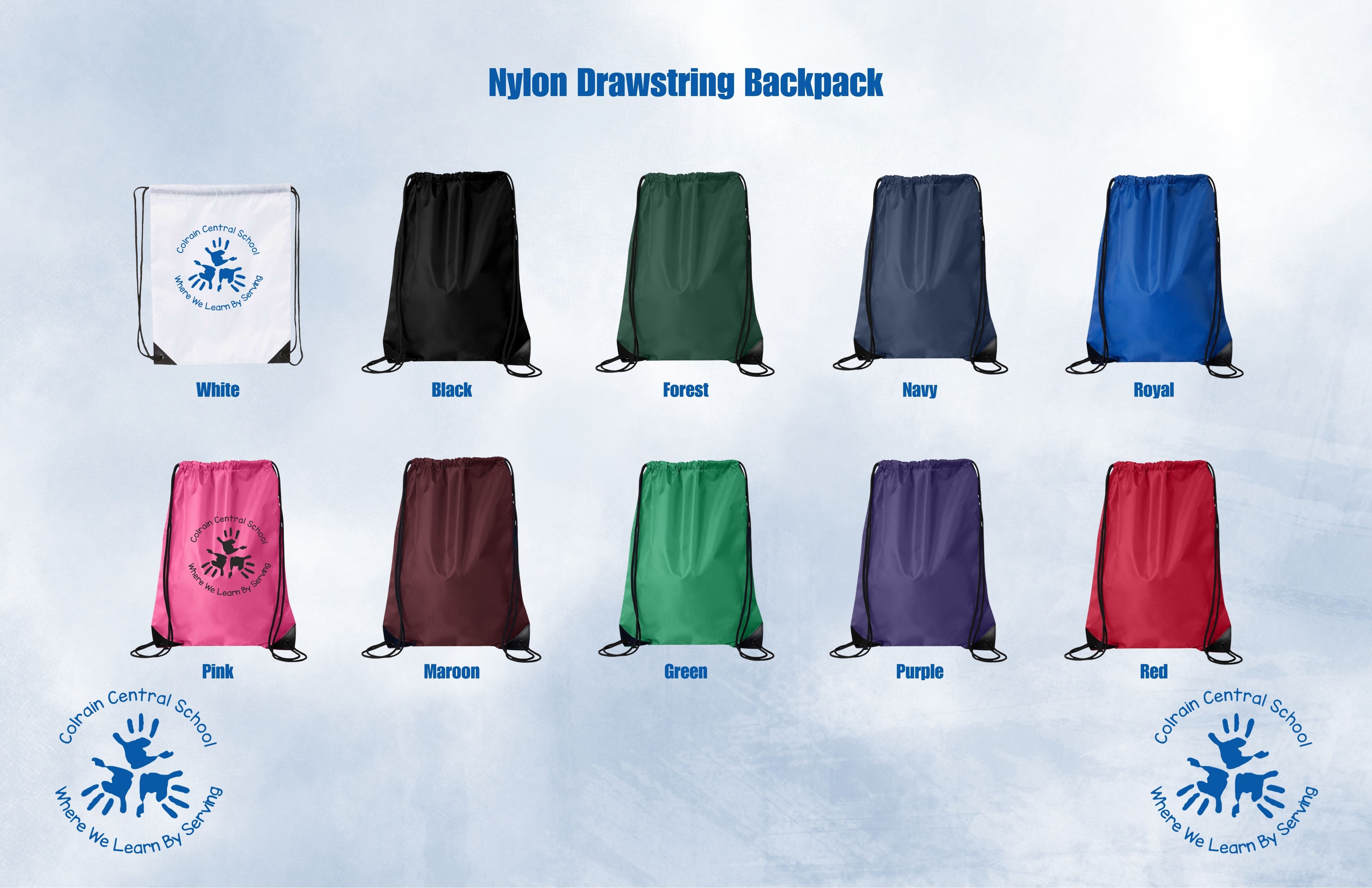 Nylon Drawstring Backpack
